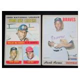 1970T #65 & #500 Hank Aaron Baseball Cards