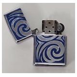 2007 Zippo "Cobalt Curl" Cigarette Lighter