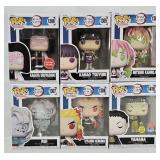 (6) Funko Pop "Demon Slayer" Figures (MIB)