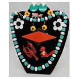 13 pcs Antique to Mid Century Plastic Jewelry