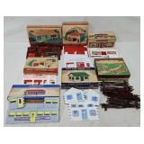 Train - (7) Asst Plasticville Building Kits w/OB