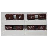 Train-(4) Bel-Bel/Atlas O-Gauge Freight Cars (MIB)