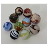 (10) 5/8" Antique Machine Made Marbles