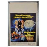 1971 James Bond One Sheet Movie Poster