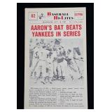 1960 Baseball NU Card Hi-Lites #62 Hank Aaron
