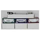 Train - K-Line ISO Tank Chassis & (3) ISO Tanks