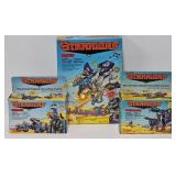 (3) 1984 Tomy Starriders Toys w/OB