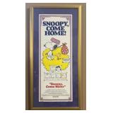1972 "Snoopy Come Home" Insert Movie Poster