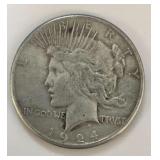 Coin - 1924S Peace Silver Dollar