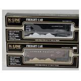 Train - (2) K-Line O-Scale Freight Cars (MIB)