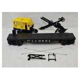 Train-Lionel #6827 O-Gauge Flat Car w/Power Shovel