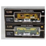 Train - (2) K-Line O-Scale Cabooses (MIB)