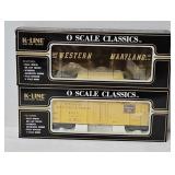 Train - (2) K-Line O-Scale Freight Cars (MIB)