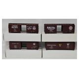Train-(4) Bel-Bel/Atlas O-Gauge Freight Cars (MIB)