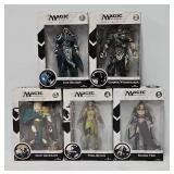 Set (5) Magic the Gathering 6 1/2" Action Figures