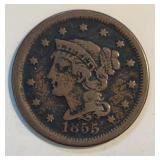 Coin - 1855 "Upright 5" Large Cent