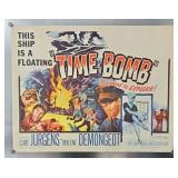 1961 "Time Bomb" Half Sheet Movie Poster