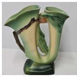 Roseville #473-8" Art Pottery Pine Cone Dbl Vase