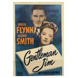 Orig. 1942 "Gentleman Jim" Full Sheet Movie Poster