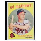 1959T #450 Ed Mathews Baseball Card