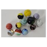 (12) Antique Machine Made Marbles