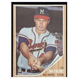 1962T #30 Ed Mathews Baseball Card