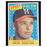1958T #480 Ed Mathews AS Baseball Card