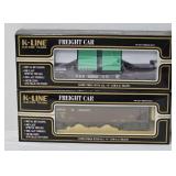Train - (2) K-Line O-Scale Freight Cars (MIB)