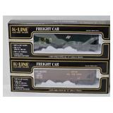 Train - (2) K-Line O-Scale Freight Cars (MIB)