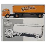 1st Gear Die Cast Yellow Freight Tractor Trailer