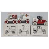 (3) Ertl Die Cast Beer Promo Coin Banks (MIB)