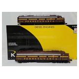 Train - K-Line K-28801 O-Gauge Pennsy Diesel Locos