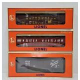Train- (3) Lionel O-Gauge Freight Cars (MIB)