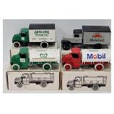 (4) Asst  Die Cast Delivery Truck Coin Banks