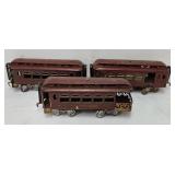 Train- (3) Pre-War Lionel Std Gauge Passenger Cars