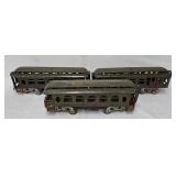 Train- (3) Pre-War Lionel Std Gauge Passenger Cars