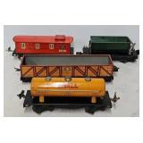 Train - (3) Lionel O-Gauge Freight Cars & Caboose