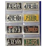 (48) 1953T License Plate Trading Cards