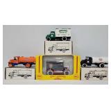 (4) Asst Die Cast Delivery Truck Coin Banks
