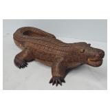Vintage 22" Chinese Woven Rattan/Bamboo Alligator
