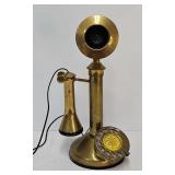 Vintage Brass Candlestick Telephone