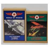 (2) Wings of Texaco Promo Airplane Coin Banks