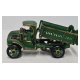 Vintage Cast Iron "SAND ROCK COAL Toy Truck
