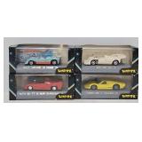 (4) Verem, France 1:43 Die Cast Race Cars (MIB)