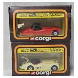 (2) 1983 Corgi Die Cast Jaguar XK-120 (MIB)