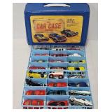 24 Hot Wheels Cars in Case 1980ï¿½s -1990ï¿½s Era