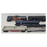 Train - (5) Asst O-Gauge Freight Cars