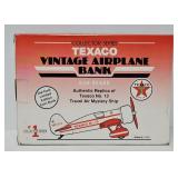 Texaco1:32 Die Cast Vintage Airplane Bank