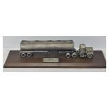 13" Pewter Mack Truck & Pennco Tanker Desk Model