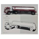 1st Gear 1:34 Die Cast White 3000 Tractor & Tanker